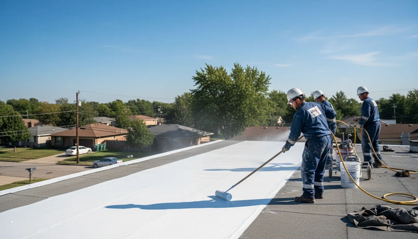 Commercial roof coating in Comanche, OK near me